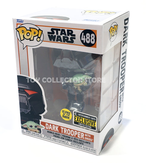 Funko Dark Trooper with Grogu 488 Glows in the Dark Exclusive